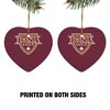 Iona College Primary Logo HeartShaped Porcelain Holiday Christmas Tree Ornament  2.8" - 3 of 4