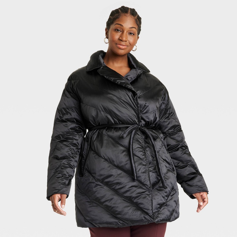 Women's Plus Size Puffer Jacket - Ava & Viv