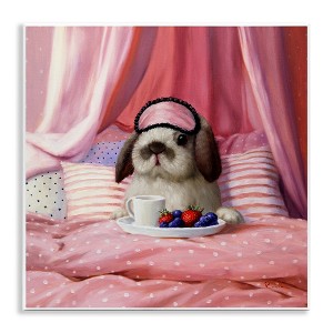 Stupell Industries Bunny with Breakfast In Bed, 12" x 12" - 1 of 4