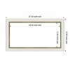 Amanti Art Eva White Gold Narrow Framed Magnetic Dry Erase Board - 4 of 4