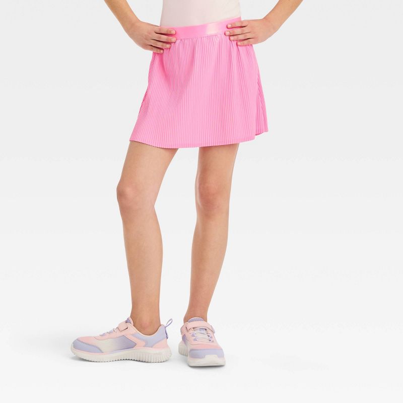Girls' Pleated Woven Skort - All In Motion™, 1 of 5