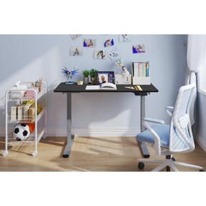 NicBex 47.24 Inch Electric Standing Desk,Dual Motor Adjustable Height Home Office Desk with Gray Frame for Bedroom,Living Study Room - 1 of 4