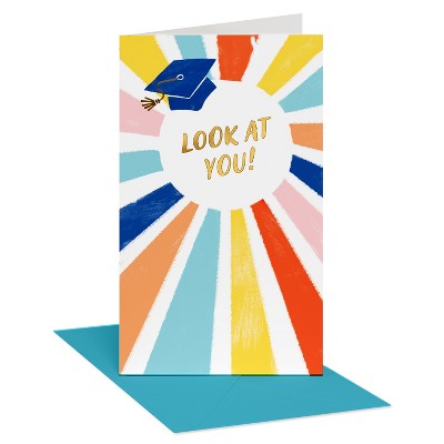 Carlton Cards Graduation Money Gift Card Holder Colorful Rays