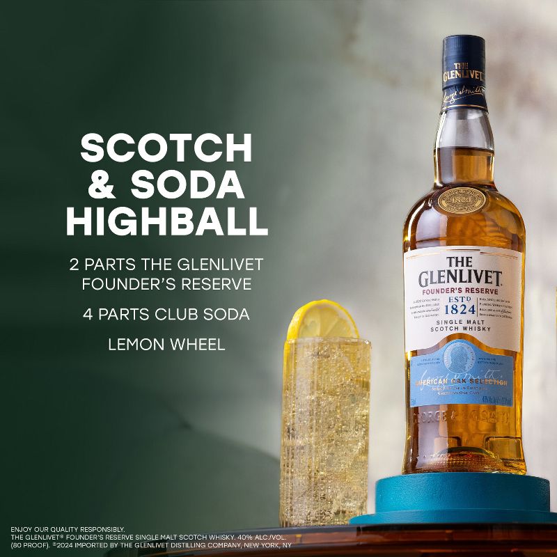 Glenlivet Founder&#39;s Reserve Scotch Whisky - 750ml Bottle, 3 of 8