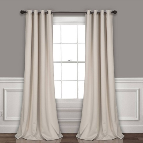 Star Sheer Insulated Grommet Blackout Curtain Panel Set