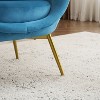 Modern Accent Chair for Living Room, Lounge Chair for Bedroom with Gold Metal Legs, Vanity Chair for Makeup Room-Christopher Knight Home - 2 of 4