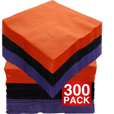SparkSettings Beverage Napkins, 5” x 5” 2 Ply Paper Napkins, Pack of 100