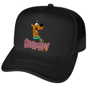 Scooby Doo! Big Smile Scooby Foam Trucker Cap Black - 1 of 4