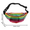 Unique Bargains Stylish Zip Reflective Holographic Sports Waist Bag Iridescent 1 Pc - 3 of 4