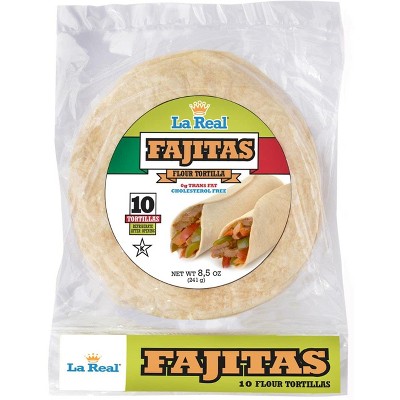 La Real 8 Inch Flour Tortilla Fajita - 12 pack, 17.5 oz