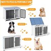 Foldable Dog Crate Furniture, Wooden Dog Crate End Table for Living Room/Travel, No Assembly Needed, Decorative Modern Dog End Table, Nightstand - 4 of 4