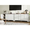 4 Doors & Adjustable Shelves  Wood Sideboard Buffet Cabinet , for Kitchens, Dining Rooms, - 4 of 4