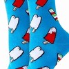 Blue Popsicle Patterned Socks from the Sock Panda (Women's Sizes, Adult Medium) - 2 of 3