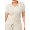 Slickblue Women’s Textured Polo & Pant Set, Button Down, Co-ord Outfit, Work & Weekend, 3 Color Options, Size S-L - 4 of 4
