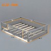 ROOMTEC Floor Bed with Safety Guardrails and Door for Kids - 3 of 4