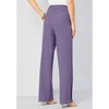 Roaman's Petite Plus Size Wide Leg Bend Over Pant - 3 of 3