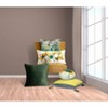 7"x14" Dimensional Velvet Pumpkin with Embroidered Leaves Orange/Green - Edie@Home - 3 of 4
