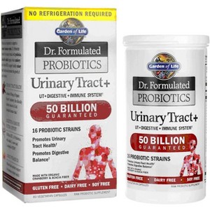 Garden of Life Probiotics Dr. Formulated Probiotics Urinary Tract+ 50 Billion Cfu Capsule 60ct - 1 of 2