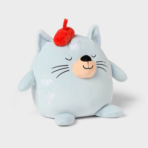Детские мягкие игрушки Pillowfort Cat Kids' Mini Weighted Plush Throw Pillow Blue