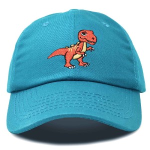 Dalix T-Rex Embroidered Cotton Dad Hat Adjustable Baseball Cap Mens - 1 of 4