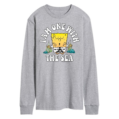 Men's - SpongeBob SquarePants - I'am One With The Sea Long Sleeve Graphic T-Shirt - image 1 of 4