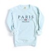 Simply Sage Market Embroidered Paris France Flag Garment Dyed Sweatshirt - 2 of 4