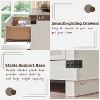 SinCiDo Farmhouse Drawer Dresser for Bedroom, Natural Texture & Metal Handles, Wood Storage Dressers Organizer for Bedroom, Living Room - 4 of 4