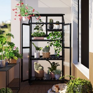 Wooden Storage Sheds,Greenhouses Near Me,Greenhouse With Wheels And Adjustable Shelves,Furniture Indoor,Outdoor Furniture -Maison Boucle - 1 of 4
