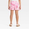 Girls' Hello Kitty Tropical Floral Printed Gauze Shorts - Pink - 2 of 3
