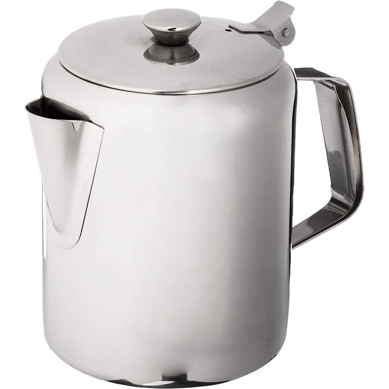 Winco W632 Stainless Steel Beverage Server / Coffee Pot - 32-Ounce, 1 of 2