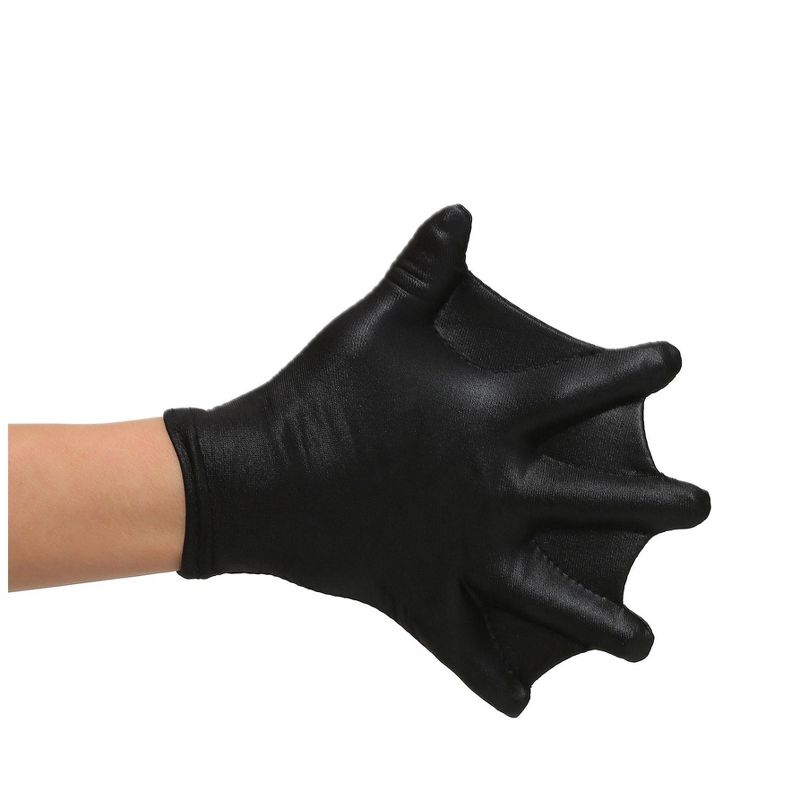 HalloweenCostumes.com   Child Black Webbed Gloves, Black, 1 of 2
