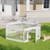 JIONJOY 24" Plastic Dog Playpen Sturdy Rust-Proof Pet Fence for Indoor Outdoor Use Safe Roomy Play Area - 3 of 3
