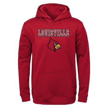 NCAA Louisville Cardinals Toddler Boys' Poly Hooded Sweatshirt - 2T