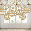 Big Dot of Happiness We Still Do - 50th Wedding Anniversary - Anniversary Party Hanging Decor - Party Decoration Swirls - Set of 40 - 3 of 4