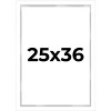 PosterPalooza | Modern Shadow Box 1" Depth White Picture Frame - UV Acrylic, Backing, Hanging Hardware - 2 of 4