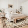 Washable Area Rug Vintage Foldable Thin Rug,Soft Low-Pile Non-Slip Stain Resistant Floor Indoor Outdoor Carpet - 4 of 4