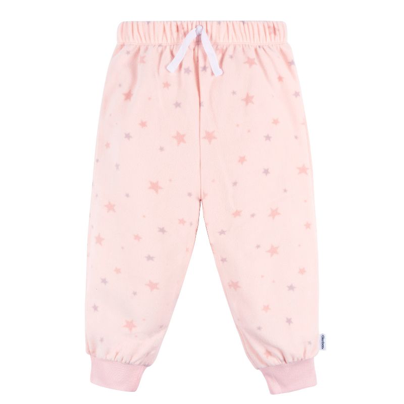Gerber Baby and Toddler Girls' Fleece Pajamas - 2-Piece, 2 of 7