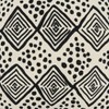 Saro Lifestyle Mudcloth  Decorative Pillow Cover, Black/White, 22" - 3 of 3