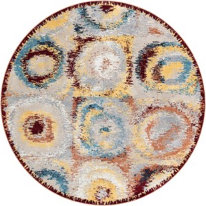 Unique Loom Kamala Washable Collection Area Rug - Tiles - 1 of 4