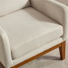 CIPACHO 26.18" Wide Modern Accent Chair,Polyester Blend High Back Reading Chair ,Upholstered Armchair Club Chair,Single Sofa with Wood Legs Beige - 4 of 4