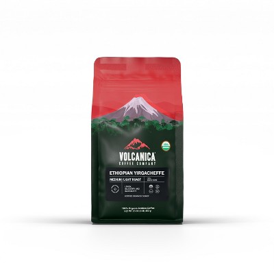 Volcanica Coffee, Ethiopian Yirgacheffe Coffee, Fresh Roasted, 16 oz