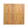 NAYSAYE Patio End Table Rustic Acacia Wood Side Table with Slat Design for Outdoor Use, Beige, 20"*20"*18.25" - 4 of 4