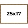 PosterPalooza | Textured Gold Picture Frame - UV Acrylic, Backing Board, Hanging Hardware Included - 3 of 4