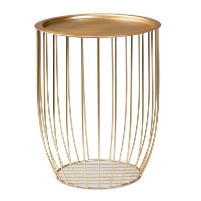 Mabon Metal End Table Gold - Baxton Studio