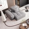 Modern Oversized Modular Sectional Sofa, Sofa with Sparkling Chenille Tufted Foam Pillows, DIY Combination Design Sofa-Baofuwish - 3 of 4