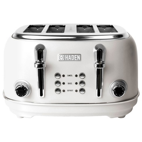 Toaster 4 Slice with Wide Slots, 2 Long Slot Toaster for Bagels Waffles and Toast, 6 Browning Levels, Stainless Steel, Removable Tray, Cancel/Bagel/