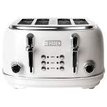 Haden Heritage 4-Slice Wide Slot Stainless Steel Body Countertop Retro Toaster with Adjustable Browning Control