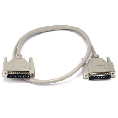 Monoprice DB25 Molded Cable - 3 Feet - White | Male to Male