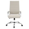 LeisureMod Benmar Modern High Back Leather Office Chair - 3 of 4