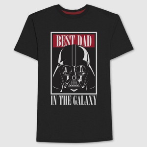 Men's Star Wars Best Dad Short Sleeve T-Shirt - Black - 1 of 3